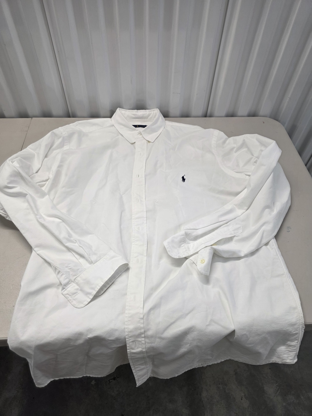 Ralph Lauren White Button Down Shirt Men's Size 2XLT